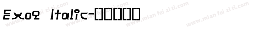 Exo2 ltalic字体转换